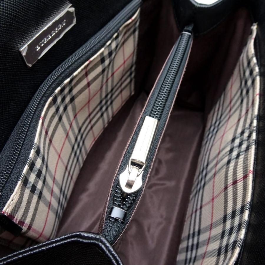 【バーバリー】ハンドバッグ BURBERRY（バーバリー） ハンドバッグ レザー ブラック/351513【中古