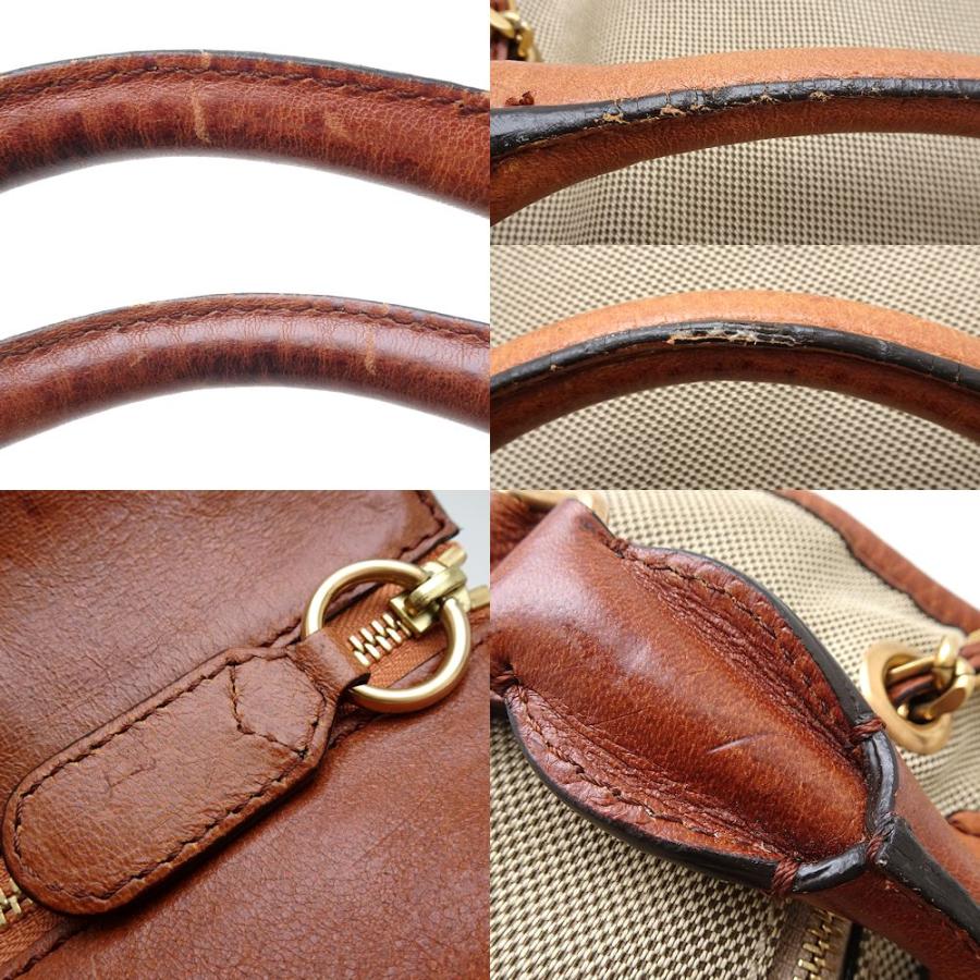 Chloe クロエ ハーレー キャンバス×レザー トートバッグ