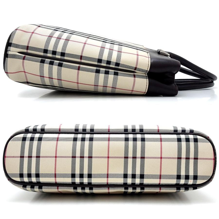 BURBERRY（バーバリー） ハンドバッグ ノバチェック キャンバスxレザー 