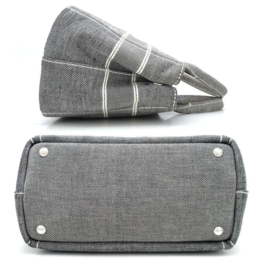 miu miu（ミュウミュウ） ジャガード ロゴ デニム ハンドバッグ 5BA219