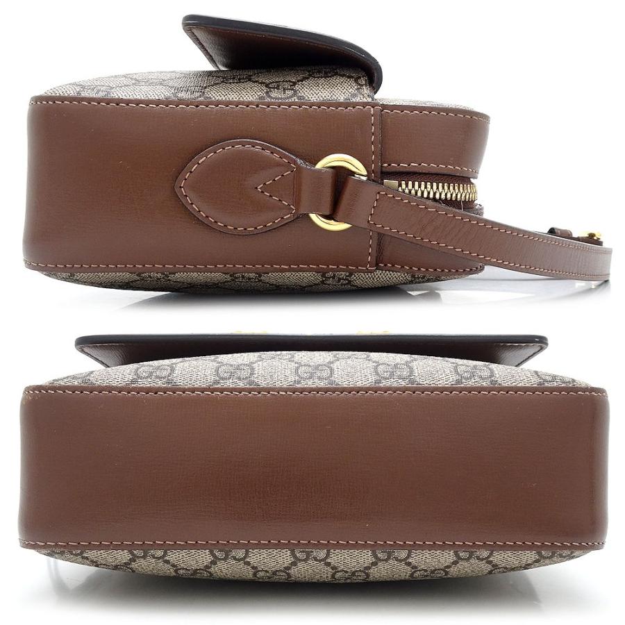 【苫小牧バナナ】GUCCI/グッチ ショルダーバッグ 145857 GG キャンバスレザー ブラウン ベージュ メンズ レディース 現状品♪ GUCCI（グッチ） GGキャンバス ショルダーバッグ メッセンジャーバッグ