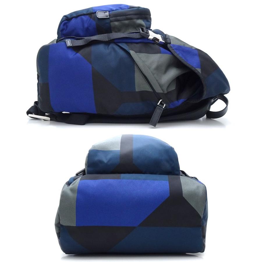 PRADA プラダ V135M リュック・バックパック ナイロン ブルー PRADA プラダ V135M リュック・バックパック ナイロン ブルー