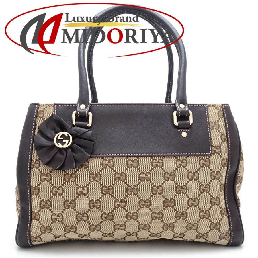 グッチ　キャンパストートバッグ نيت-أ-بورتر | GUCCI | キャンバス トートバッグ レザートリム