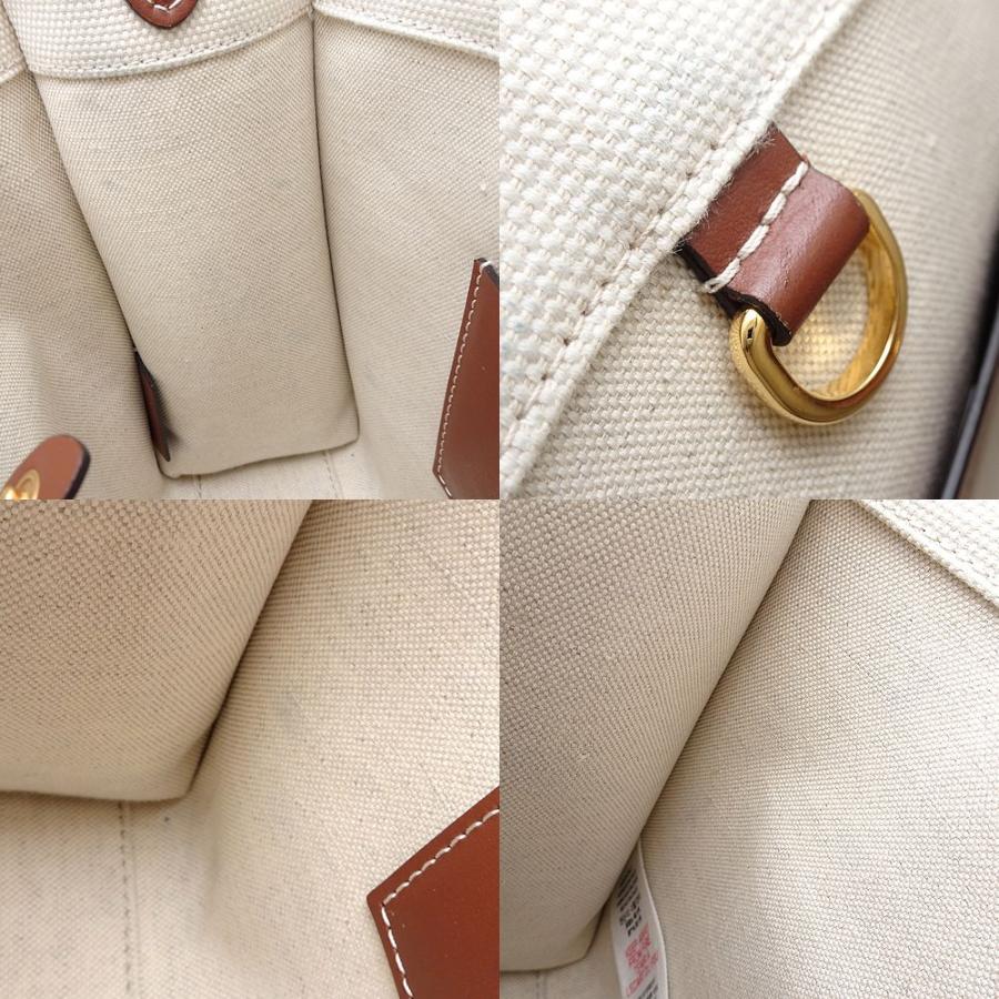 BURBERRY バーバリー ミニフレヤトート 8044141 ショルダーバッグ キャンバスxレザー ナチュラル ブラウン/351993【中古】 BURBERRY（バーバリー） ミニフレヤトート 8044141 ショルダーバッグ