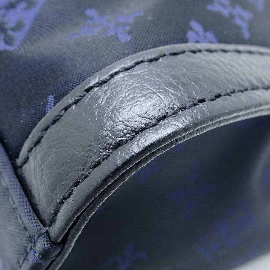 ラシット　2wayショルダーバッグ　 ブラックネイビー　現行　新品　未使用 russet（ラシット） ショルダーバッグ 2WAY ナイロンxレザー ブラック