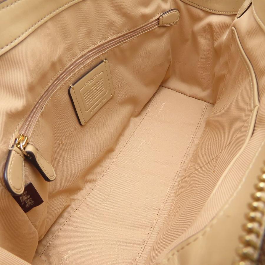 COACH（コーチ） 67711 ハンドバッグ 2WAY レザー ベージュ/352300