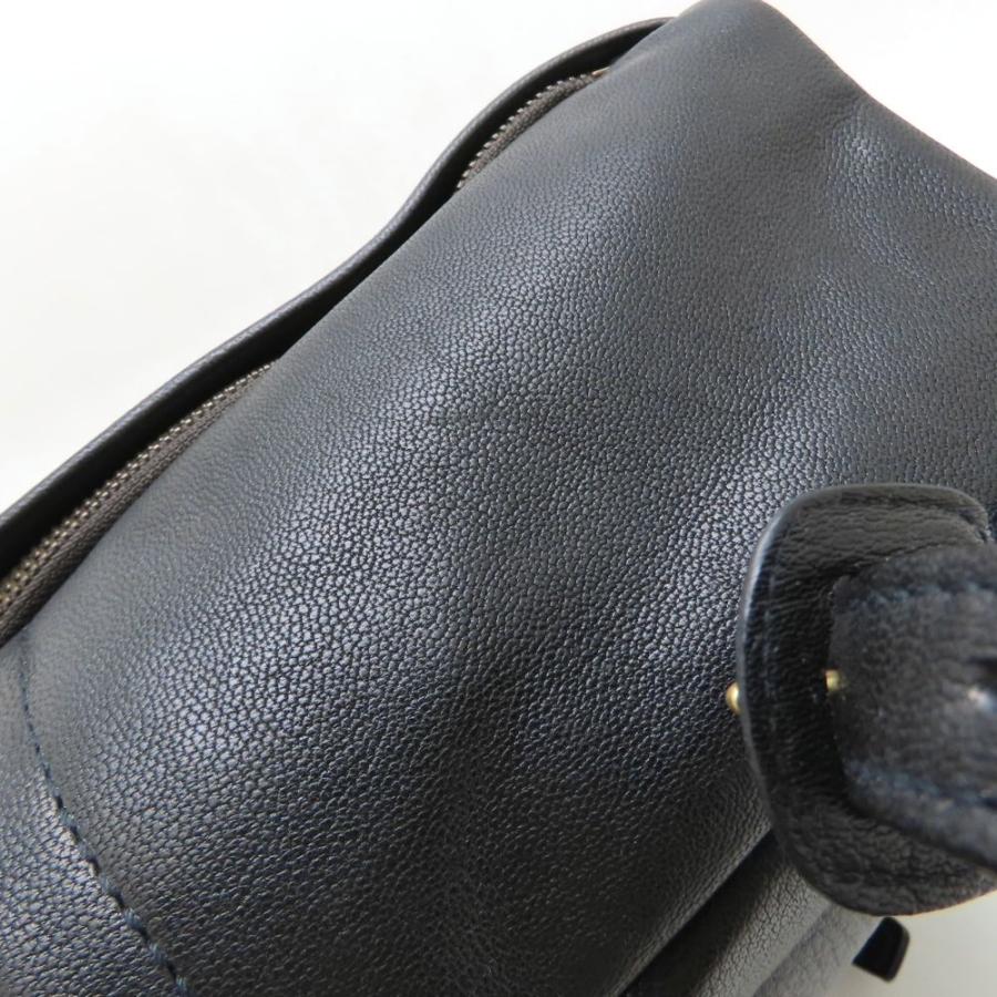 genten（ゲンテン） ベーシック コンパクト リュック 44119 リュック・バックパック レザー クロ ブラック/352402【中古 ...