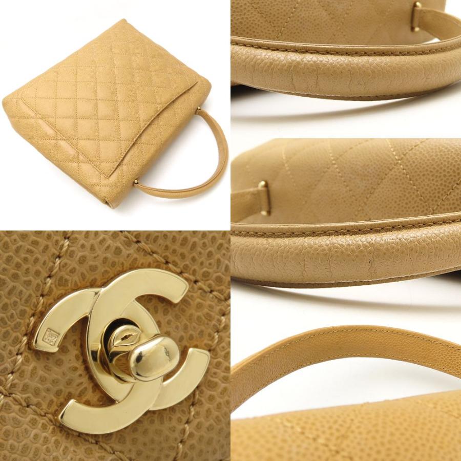 CHANEL（シャネル） A12397 ハンドバッグ キャビアスキン キャメル 