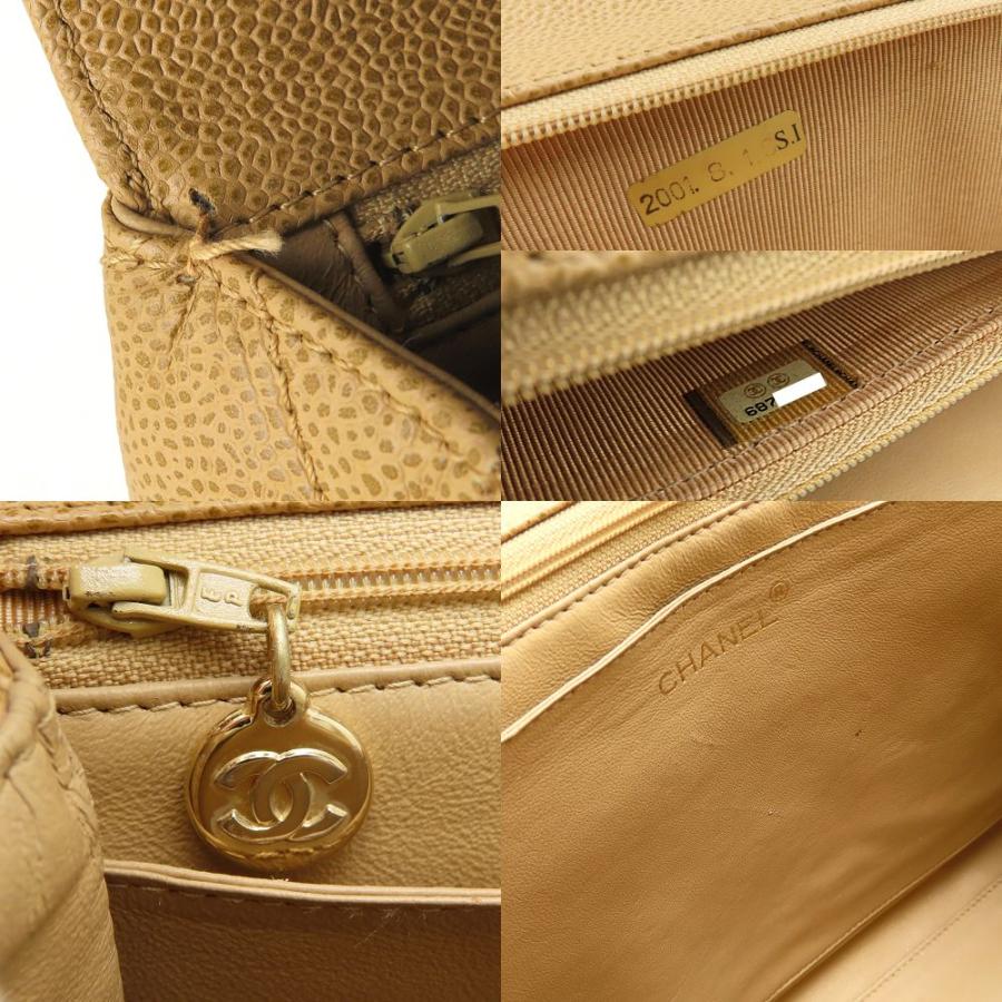 CHANEL（シャネル） A12397 ハンドバッグ キャビアスキン キャメル 
