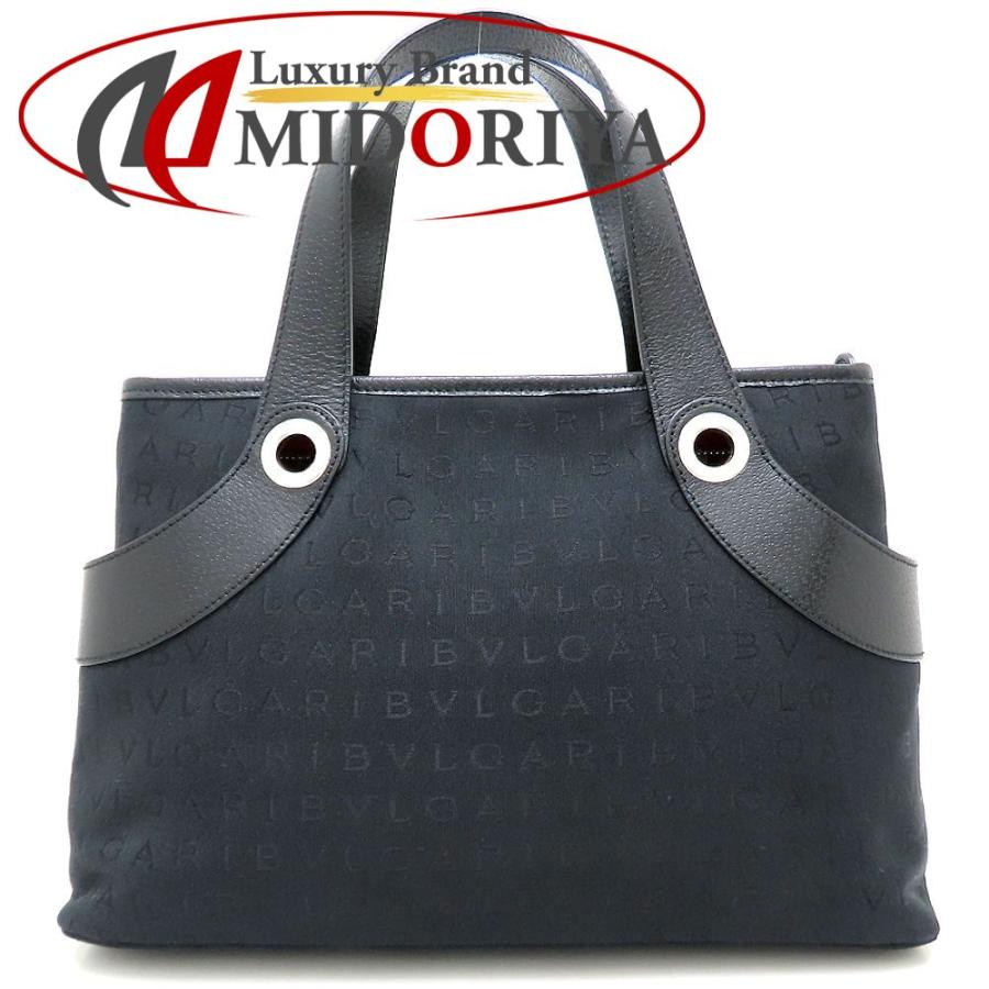 BVLGARI（ブルガリ） ロリータ バッグ スモール ハンドバッグ ロゴマニア キャンバスxレザー ブラック/352469【中古 ...