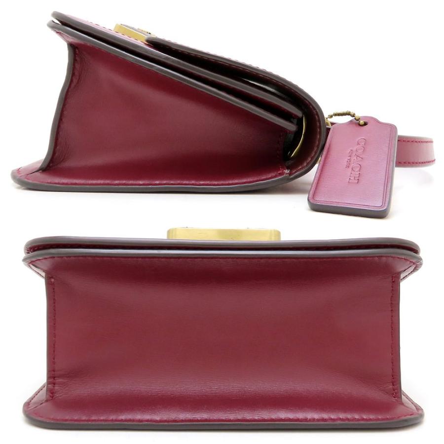 美品✨コーチ ショルダーバッグ ワンショルダー キャンバス ボルドー C3760 COACH コーチ C3760 ショルダーバッグ キャンバスxレザー