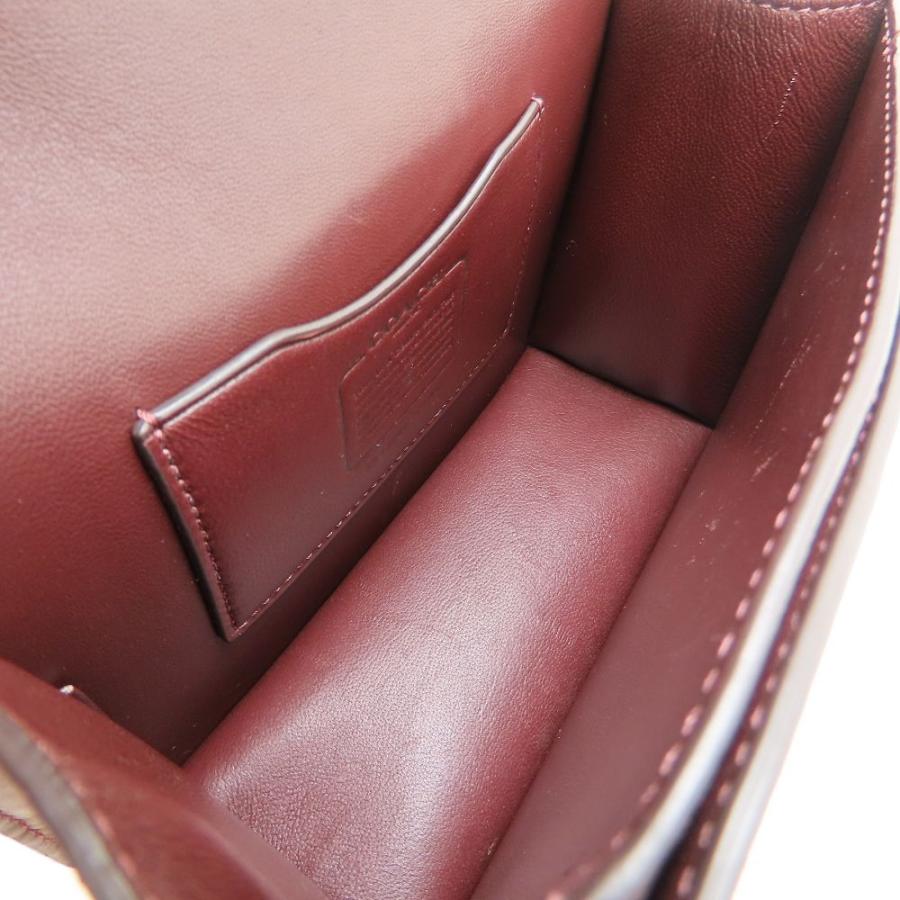 美品✨コーチ ショルダーバッグ ワンショルダー キャンバス ボルドー C3760 COACH コーチ C3760 ショルダーバッグ キャンバスxレザー