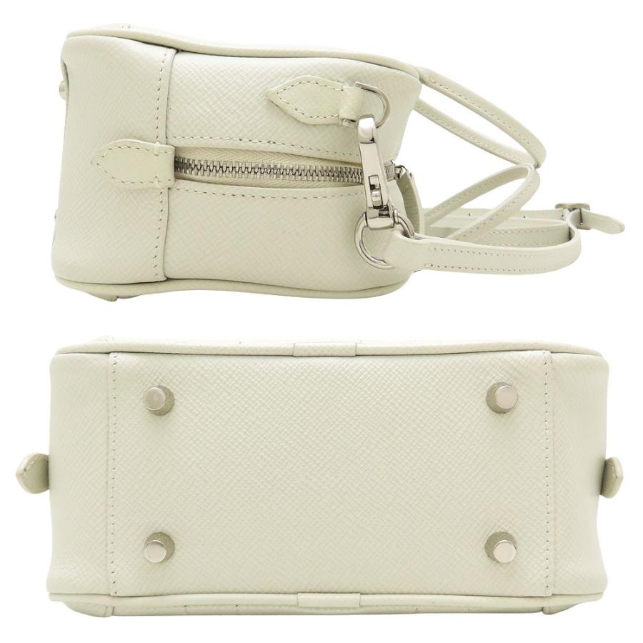 GLOBE TROTTER グローブトロッター ジェット ボーリングバッグ ショルダーバッグ ミニバッグ レザー ホワイト系/352619【中古】 GLOBE-TROTTER（グローブトロッター） GLOBE TROTTER ジェット