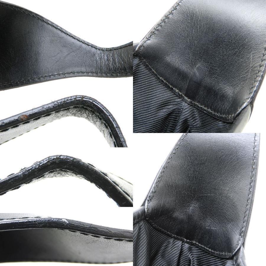 GUCCI(グッチ) ショルダーバッグ GG柄/ジャッキー 00963 黒 レザー GUCCI（グッチ） ジャッキー 00963 ショルダーバッグ GGキャンバスx