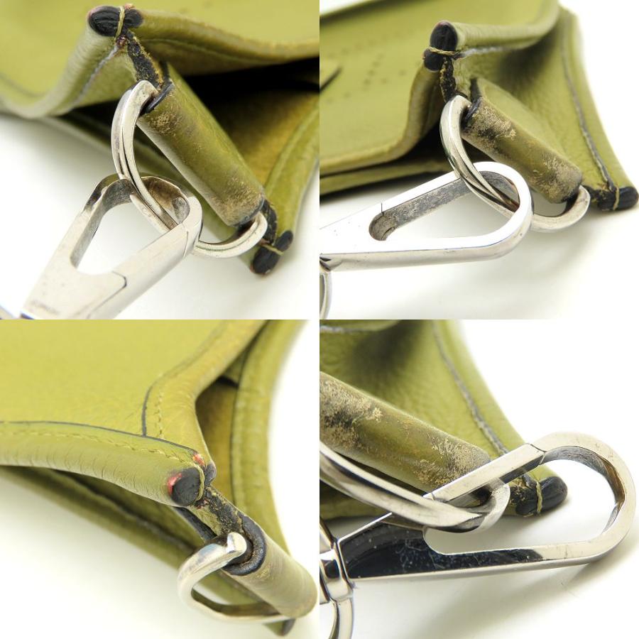 HERMES エルメス エヴリン2 PM ショルダーバッグ エブリン □H刻印 2004年 トリヨンクレマンス シャルトルーズ グリーン系/352627【中古】 HERMES（エルメス） エヴリン2 PM ショルダーバッグ エブリン □H刻印