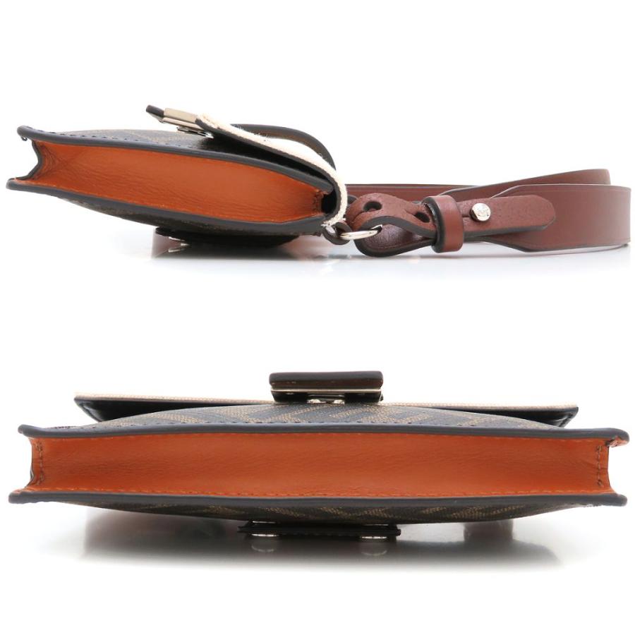 FENDI フェンディ 7M0295 ショルダーバッグ レザー ブラウン  