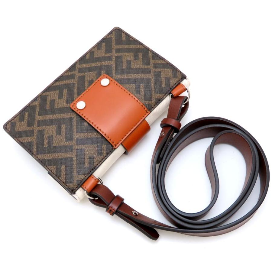 FENDI フェンディ 7M0295 ショルダーバッグ レザー ブラウン  