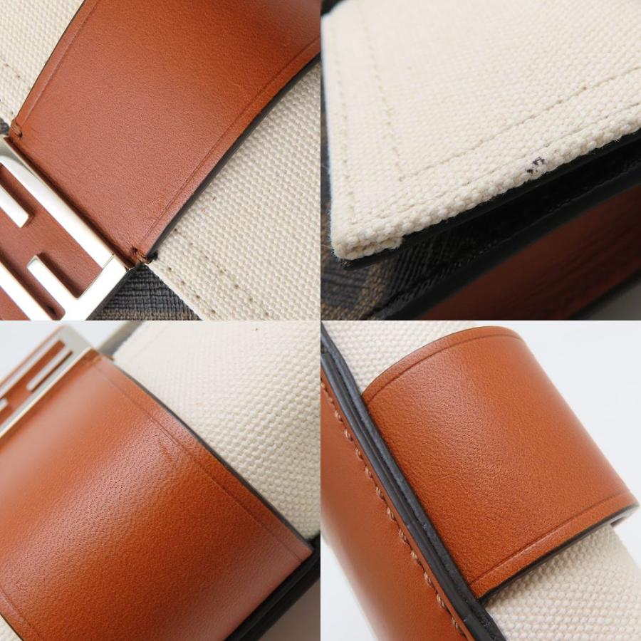 FENDI フェンディ 7M0295 ショルダーバッグ レザー ブラウン  