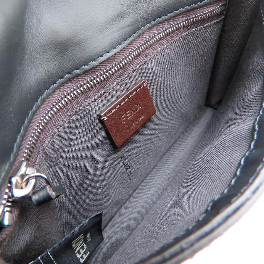 FENDI フェンディ 7M0295 ショルダーバッグ レザー ブラウン  