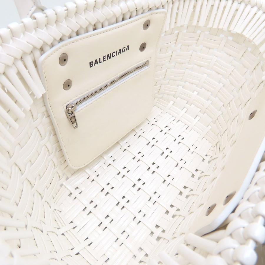 BALENCIAGA ホワイト カゴバックbistoro xxs