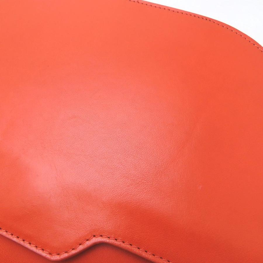 HIROFU（ヒロフ） ハンドバッグ レザー オレンジ レディース/352830  