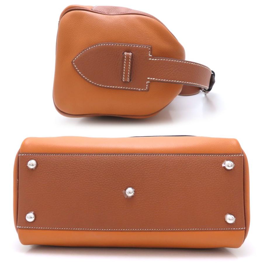 HERMES エルメス プティ クーリエ ショルダーバッグ エヴァーカラー×トリヨンクレマンス Toffee トフィー Gold ゴールド レディース/352845【中古】 HERMES（エルメス） プティ クーリエ ショルダーバッグ エヴァーカラー