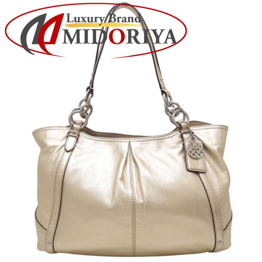 COACH（コーチ） 16244 トートバッグ レザー ゴールド レディース