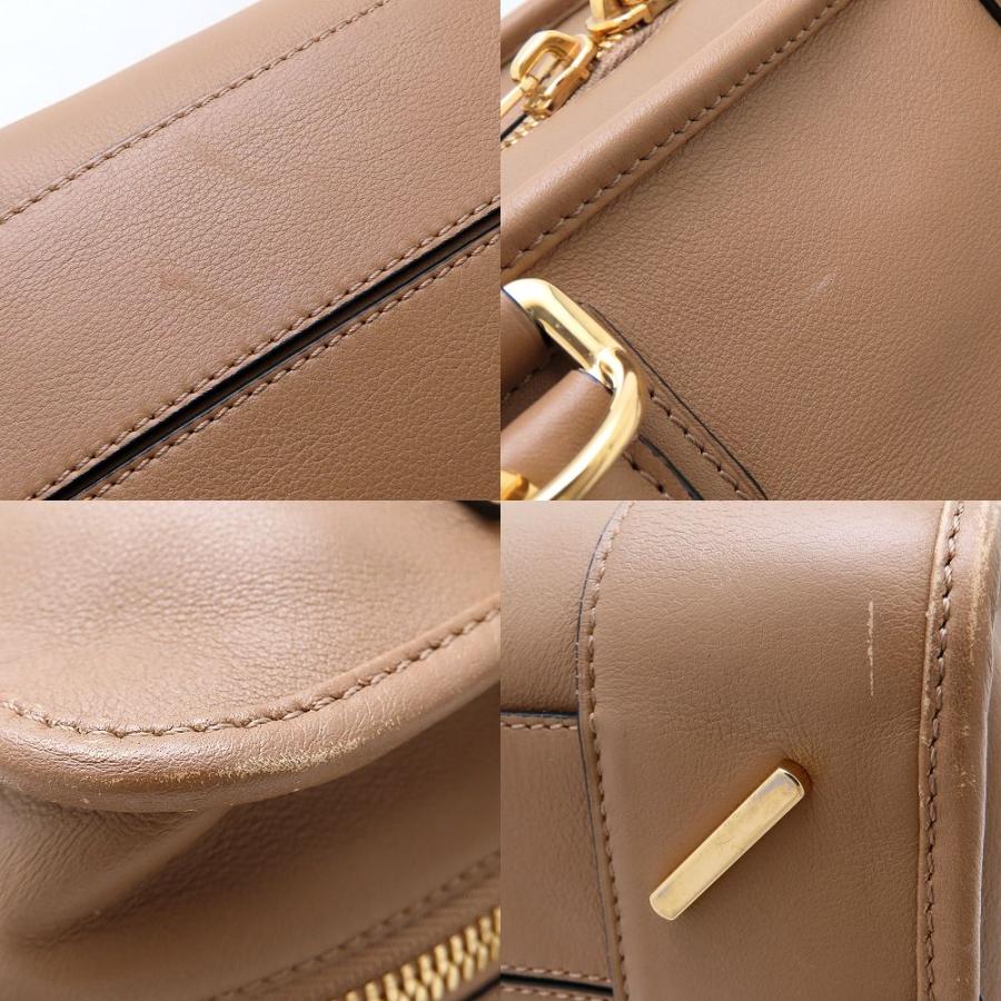LOEWE ロエベ アマソナ28 2Way ハンドバッグ カーフ ブラウン レディース/352895【中古】_3
