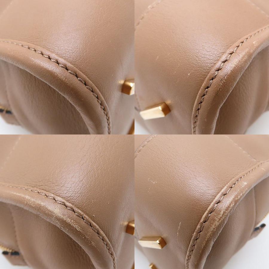 LOEWE ロエベ アマソナ28 2Way ハンドバッグ カーフ ブラウン レディース/352895【中古】_4