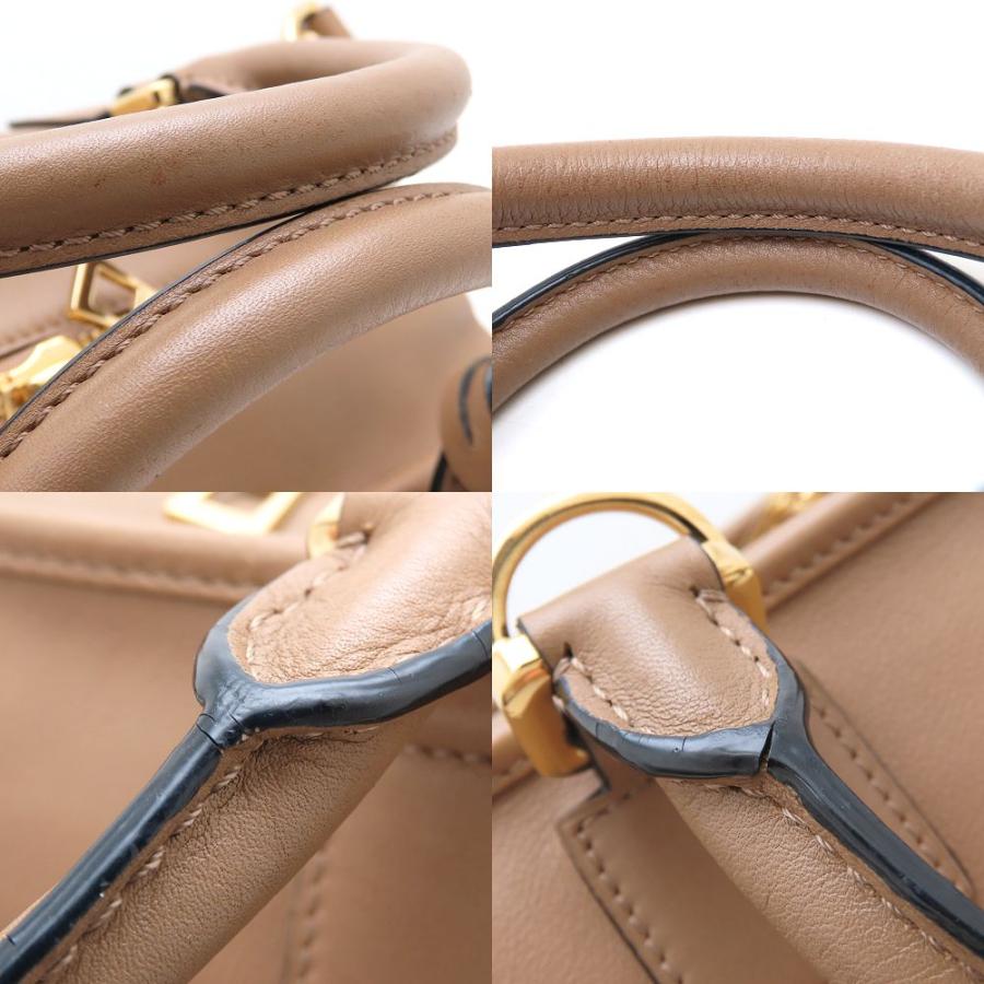 LOEWE ロエベ アマソナ28 2Way ハンドバッグ カーフ ブラウン レディース/352895【中古】_5