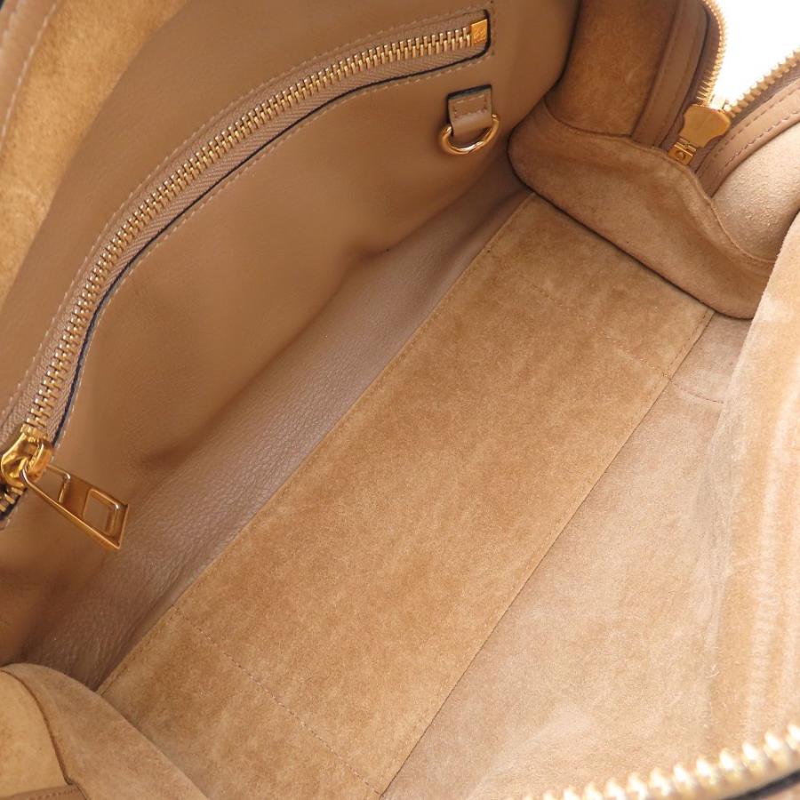 LOEWE ロエベ アマソナ28 2Way ハンドバッグ カーフ ブラウン レディース/352895【中古】_8