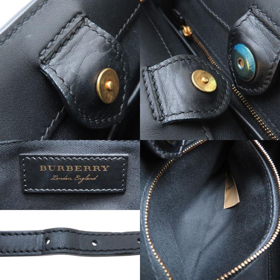 BURBERRY（バーバリー） 2Way ショルダーバッグ レザー ブラック