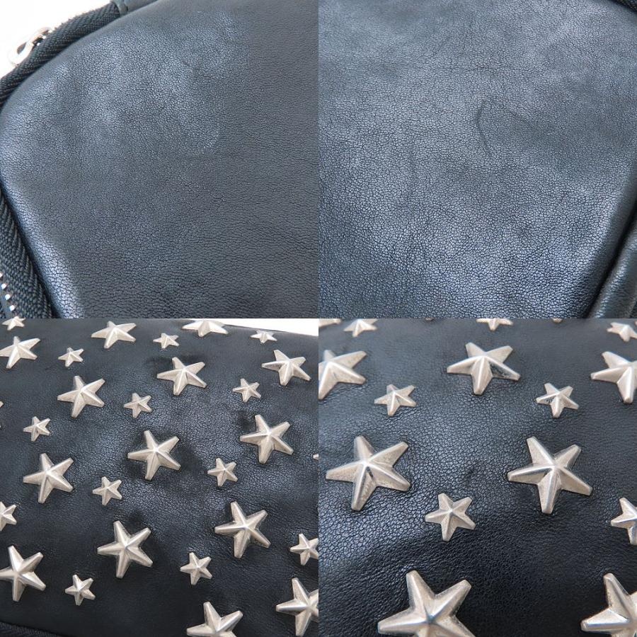 JIMMY CHOO ジミーチュウ スタースタッズ ショルダーバッグ レザー