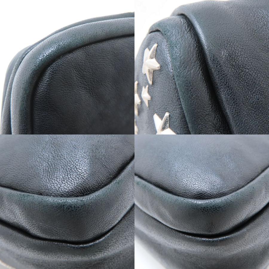 JIMMY CHOO ジミーチュウ スタースタッズ ショルダーバッグ レザー