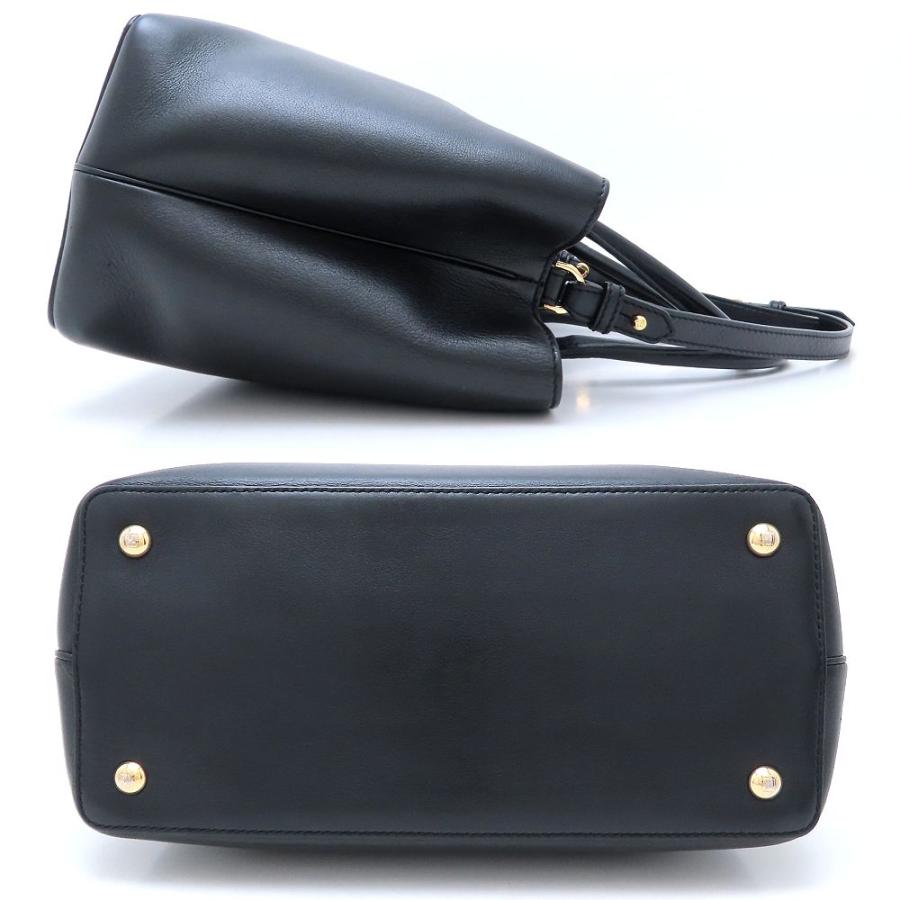 美品✨ フェンディ ハンドバッグ 2way トゥージュール レザー ブラック FENDI（フェンディ） プチトゥージュール 8BH253 2Way ハンドバッグ