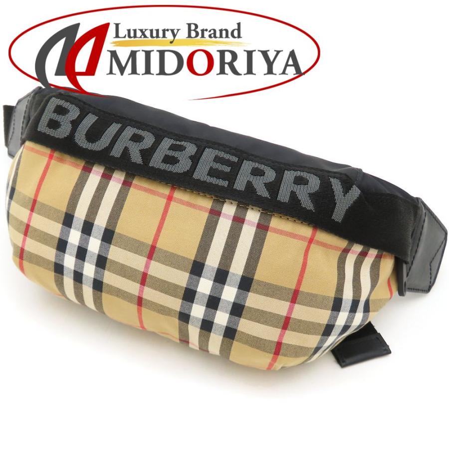 BURBERRY（バーバリー） ボディバッグ バムバッグ ナイロンxレザー