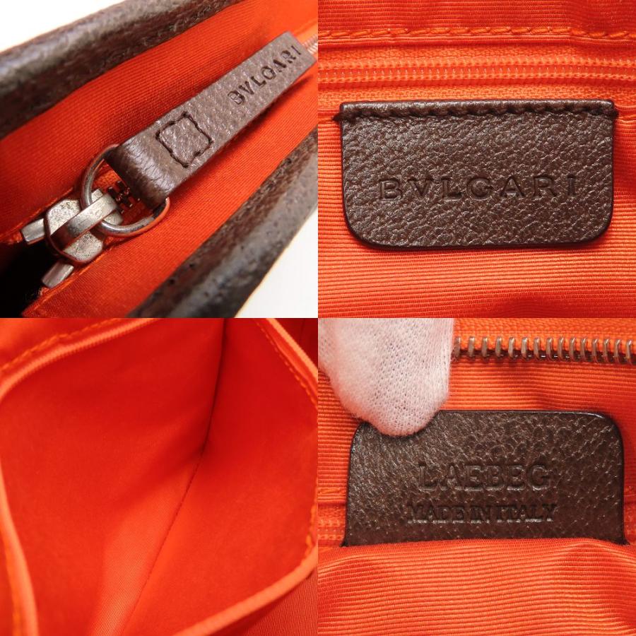 BVLGARI（ブルガリ） ロゴマニア ハンドバッグ キャンバスxレザー