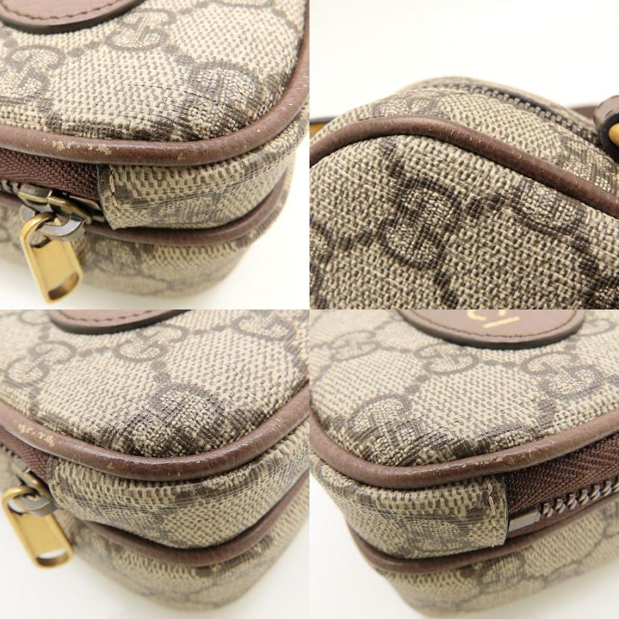 正規品 グッチ ショルダーバッグ GG スプリーム ロゴプレート 茶 ベージュ 正規品 グッチ ショルダーバッグ GG スプリーム ロゴプレート 茶 ベージュ