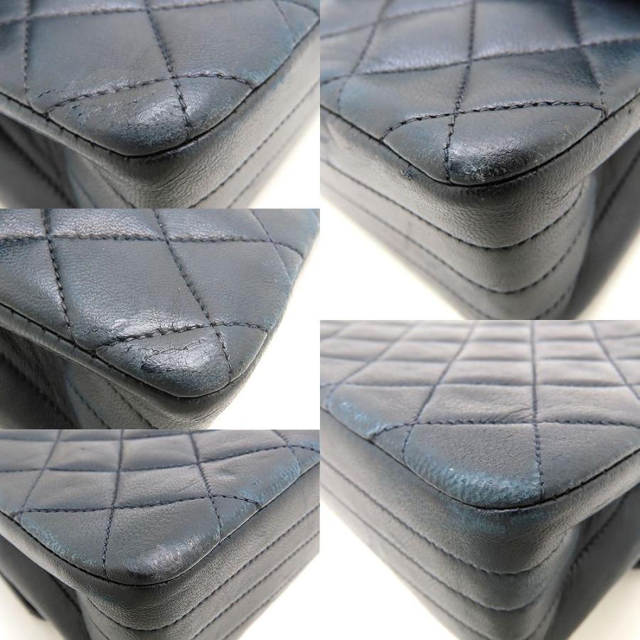 CHANEL シャネル チェーンショルダーバッグ マトラッセ ラムスキン ブラック レディース/353050【中古】_4