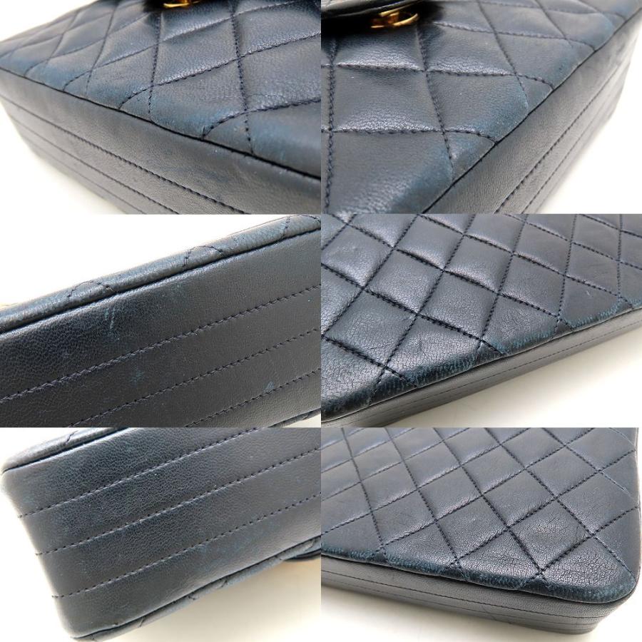 CHANEL シャネル チェーンショルダーバッグ マトラッセ ラムスキン ブラック レディース/353050【中古】_5