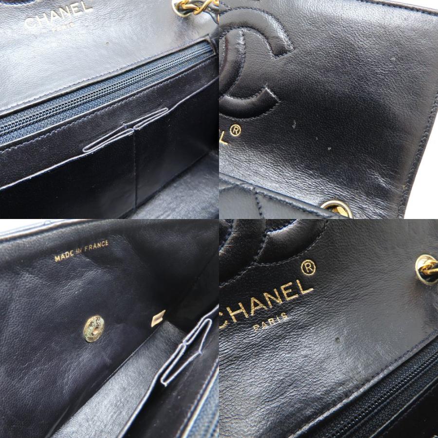 CHANEL シャネル チェーンショルダーバッグ マトラッセ ラムスキン ブラック レディース/353050【中古】_8