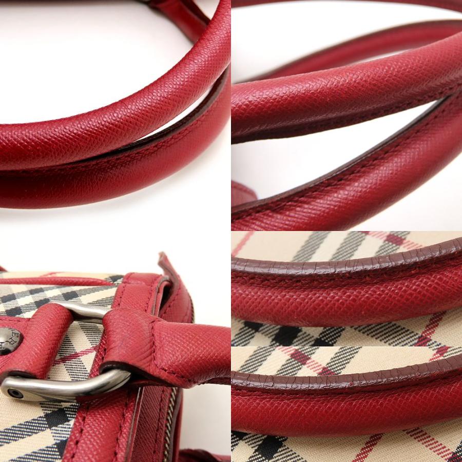 BURBERRY（バーバリー） ハンドバッグ ノバチェック キャンバスxレザー