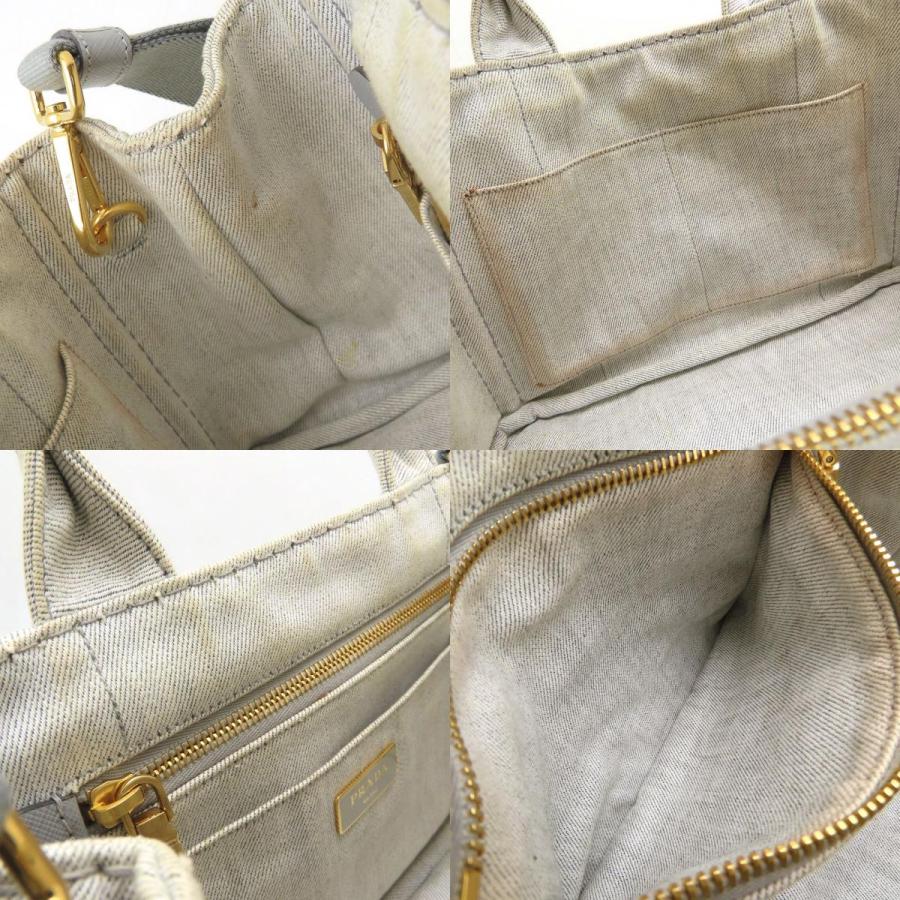 PRADA（プラダ） カナパ 1BG439 2Wayトートバッグ ハンドバッグ デニム