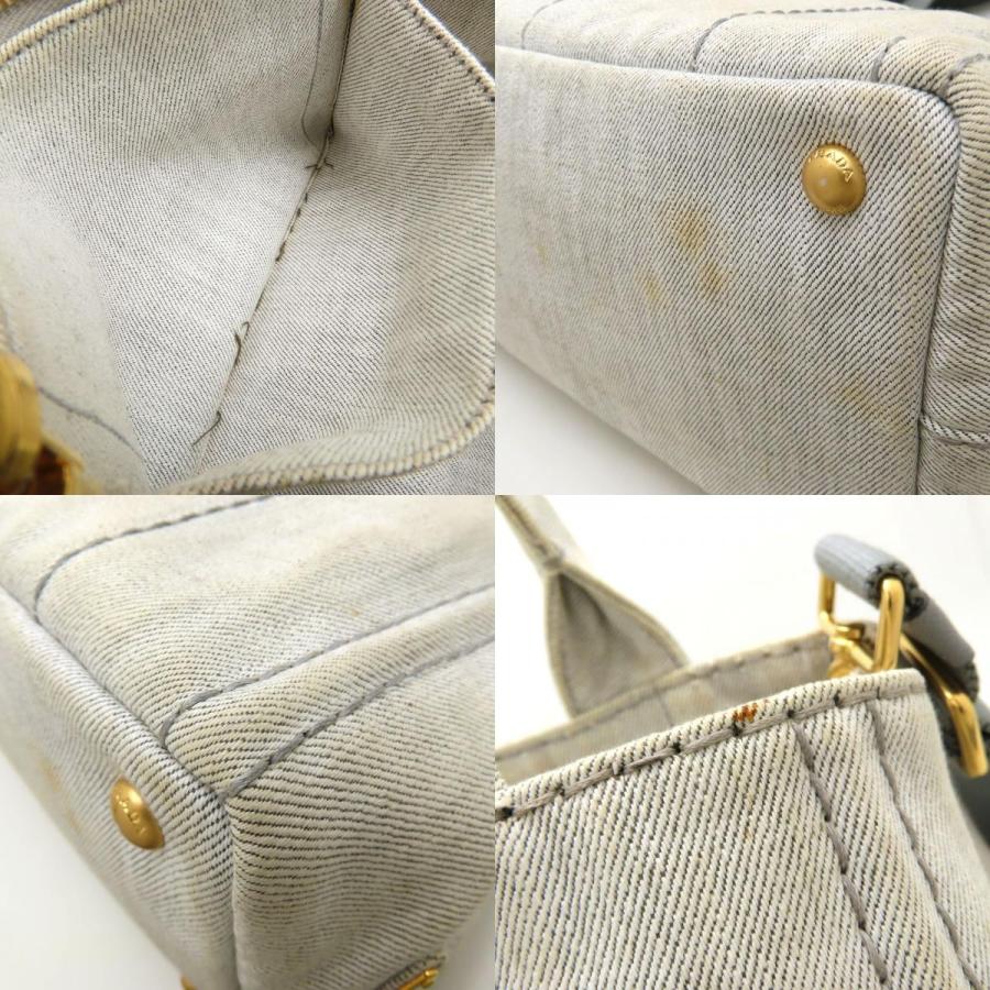 PRADA（プラダ） カナパ 1BG439 2Wayトートバッグ ハンドバッグ デニム