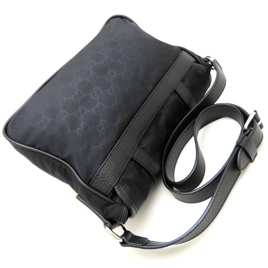 GUCCI（グッチ） 510335 ショルダーバッグ ナイロンxレザー ブラック