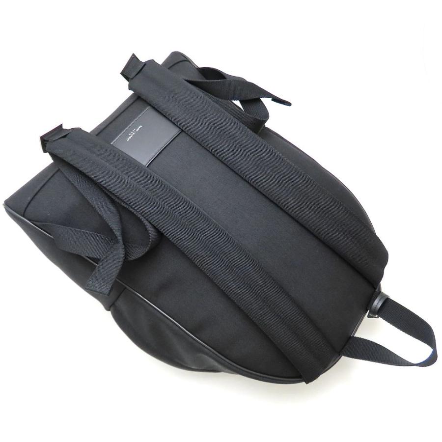 SAINT LAURENT PARIS サンローランパリ CITY シティ 534967 リュック・バックパック キャンバスxレザー ブラック メンズ/353227【中古】_3