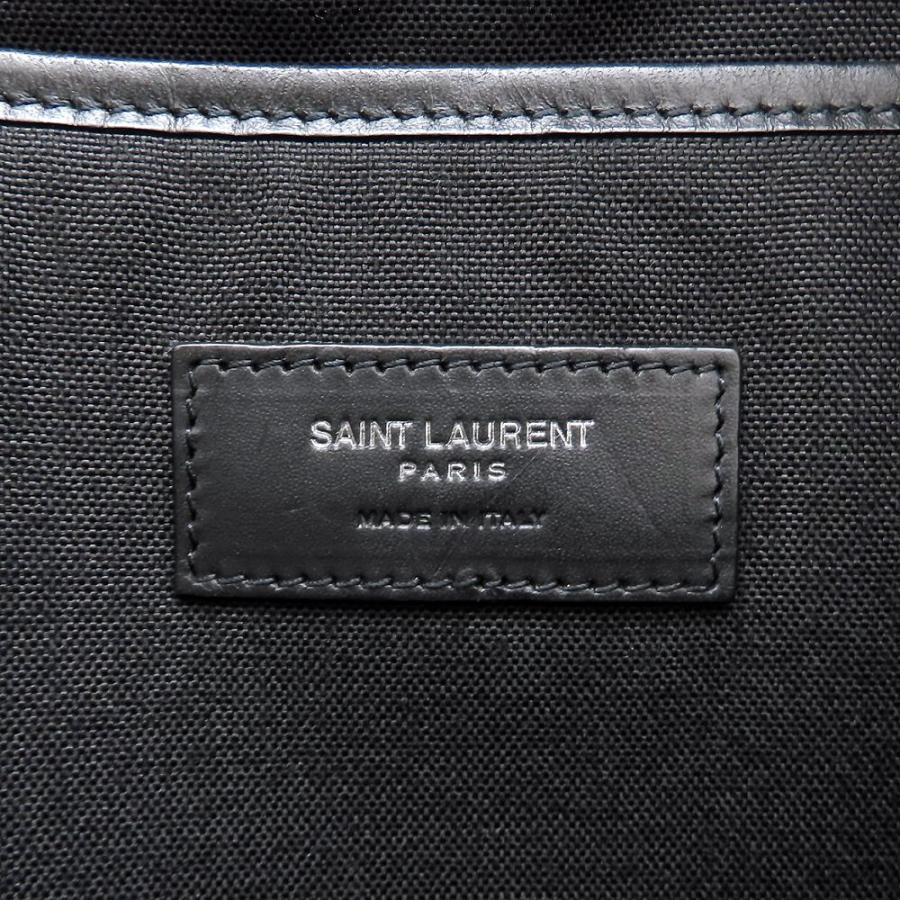 SAINT LAURENT PARIS サンローランパリ CITY シティ 534967 リュック・バックパック キャンバスxレザー ブラック メンズ/353227【中古】_5