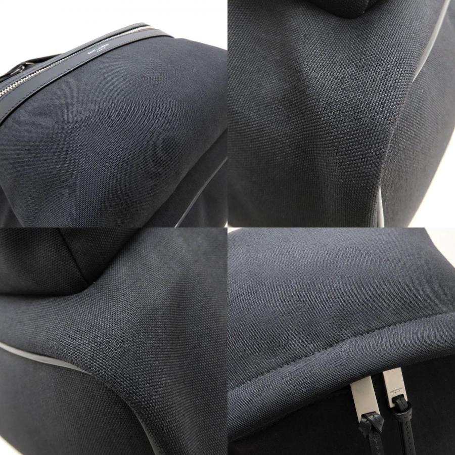 SAINT LAURENT PARIS サンローランパリ CITY シティ 534967 リュック・バックパック キャンバスxレザー ブラック メンズ/353227【中古】_8
