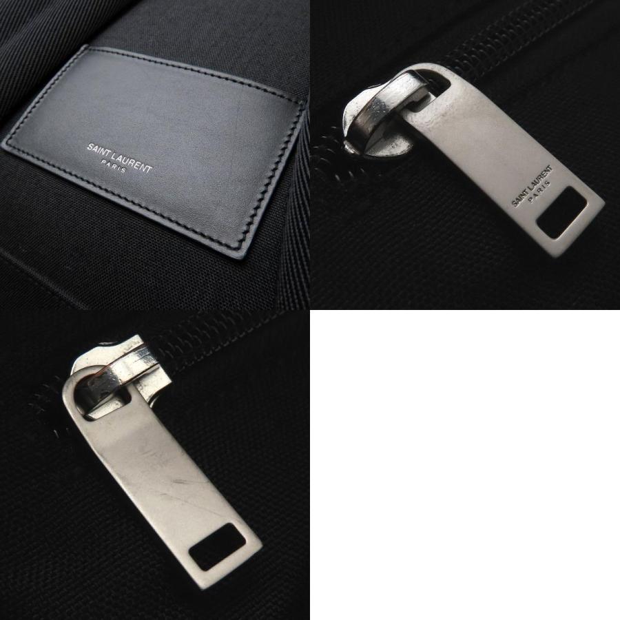 SAINT LAURENT PARIS サンローランパリ CITY シティ 534967 リュック・バックパック キャンバスxレザー ブラック メンズ/353227【中古】_9