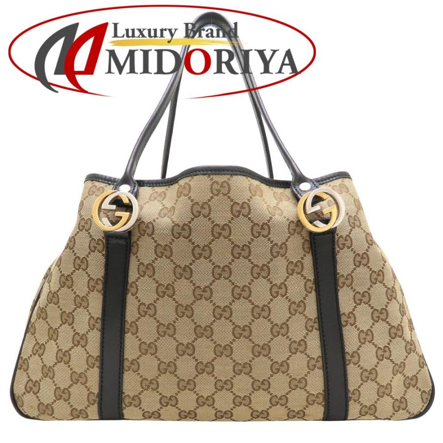 GUCCI（グッチ） 232957 トートバッグ GGキャンバスxレザー ベージュ 